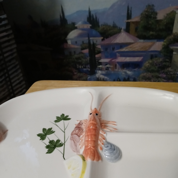 Rare Lord&Taylor Platter Oval Japanese Vintage Seafood Serving Porcelain Platter - Picture 12 of 16